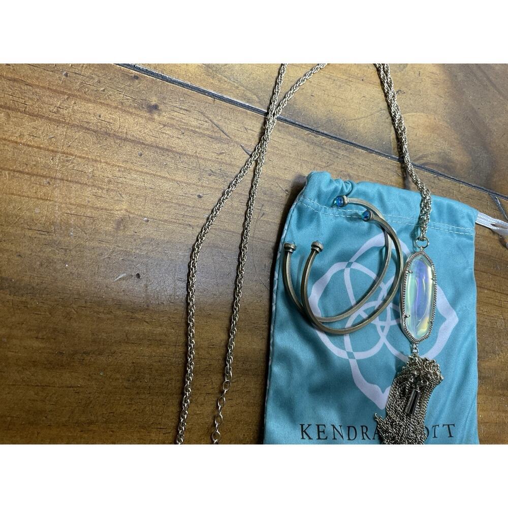 Kendra Scott Bracelets Open Bangles Stacking Crys… - image 3